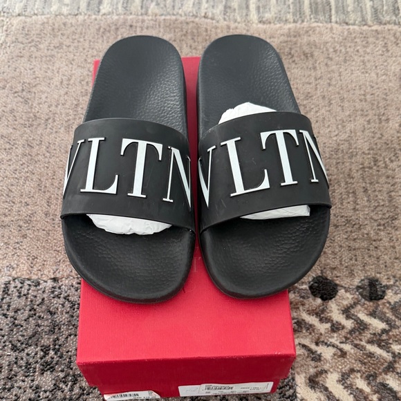 Valentino Garavani Shoes - Valentino Garavani Black Slides